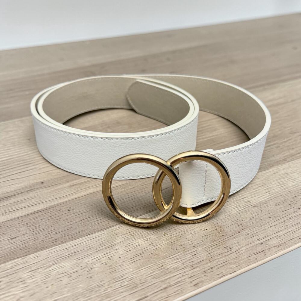 Ellen Tracy White Belt 1X